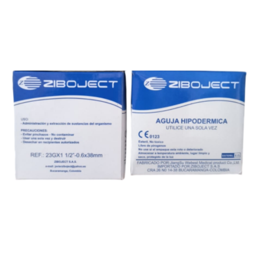 Aguja hipodermica 23g x 1.5