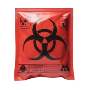 Bolsa Roja Riesgo Biologico Calibre 1.6 – Paquete x50