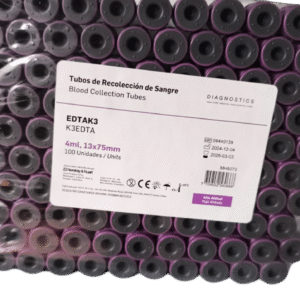 Tubos de recolección tapa lila 4ml x 100 und