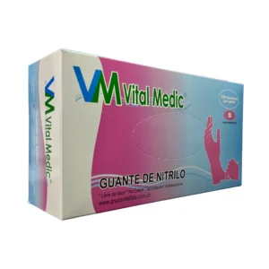 Guantes de Nitrilo Rosados x100 unidades