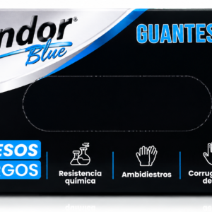 Guantes De Nitrilo Industrial Explendor Blue Para Uso Industrial talla M