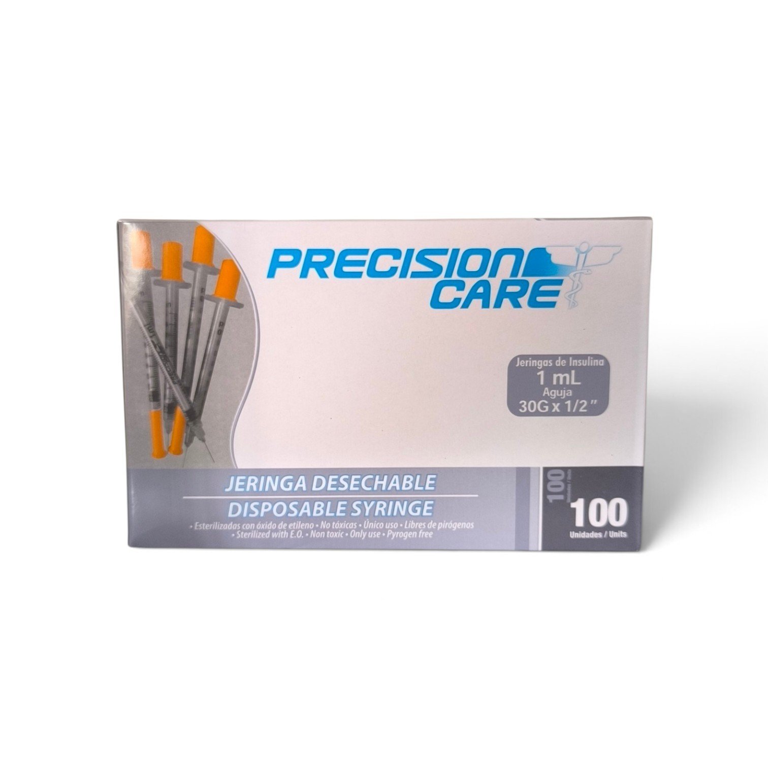 Jeringa de insulina 1ml 30G x 1/2